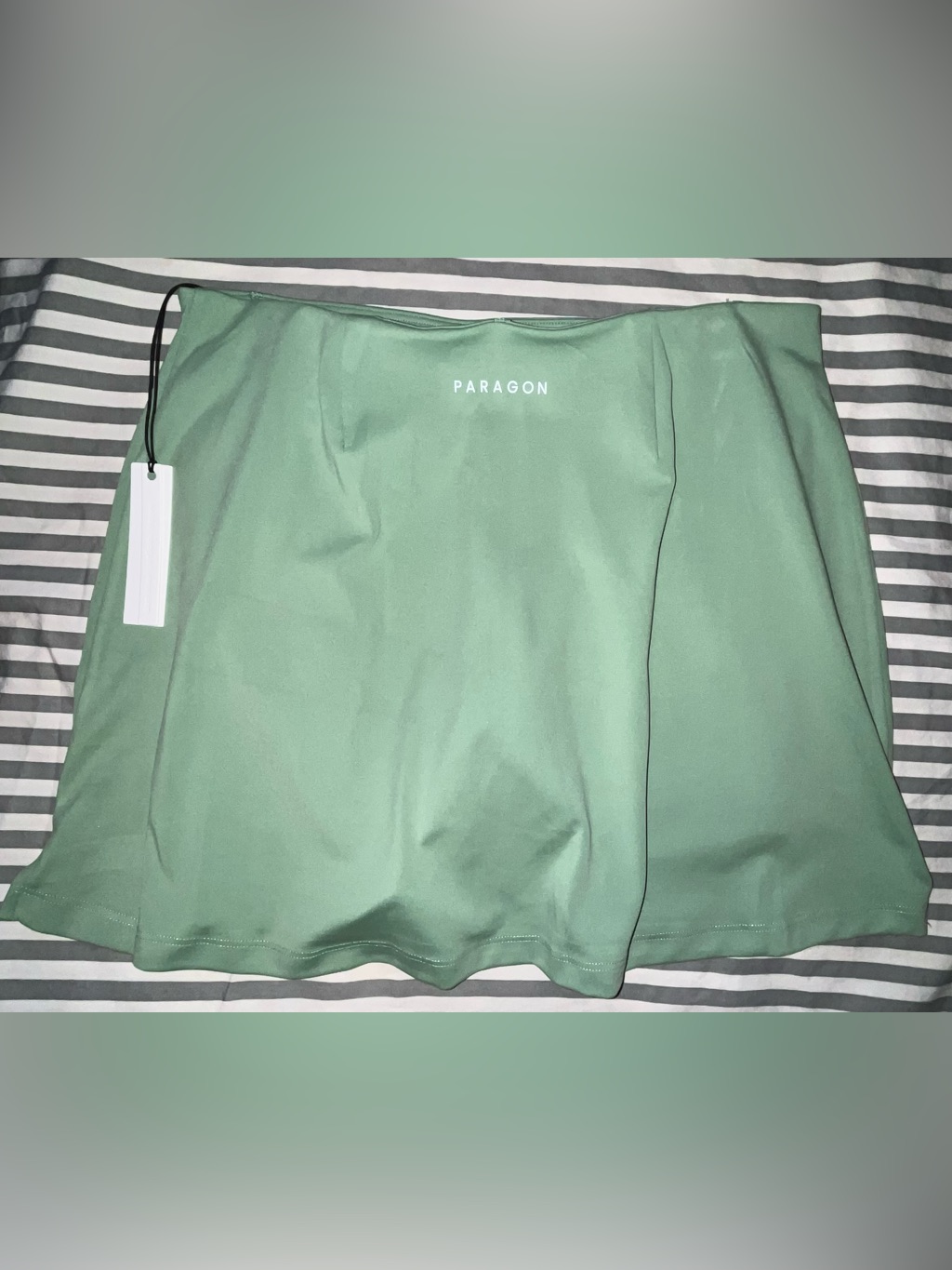 Paragon Fitwear Reluna Bare Sports Bra + Ace Mid-Rise Mini Skort In Matcha Sz M — image 6 of 8
